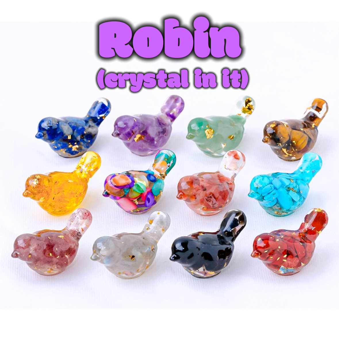 [Pre-order+1 extra bag] Robin (crystal in it)