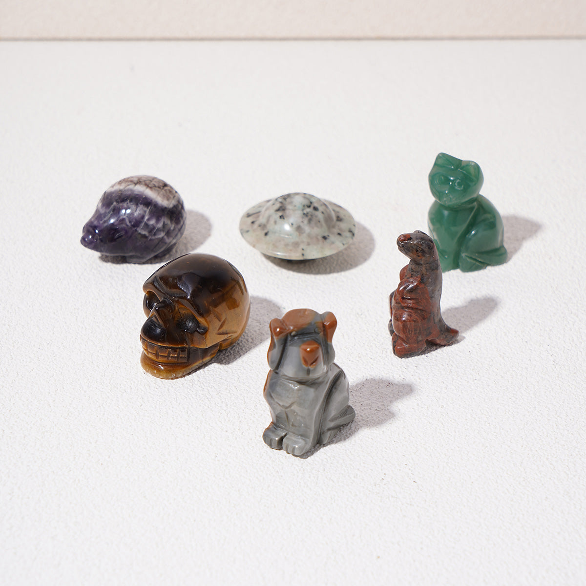 Mini crystal animals carving party