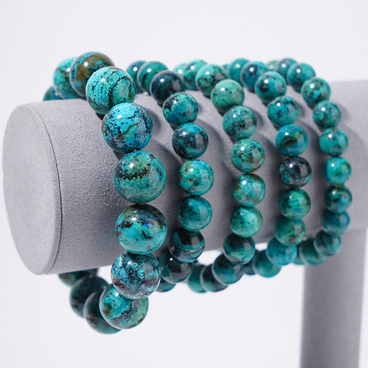 Chrysocolla Bracelets  8mm 10mm 12mm