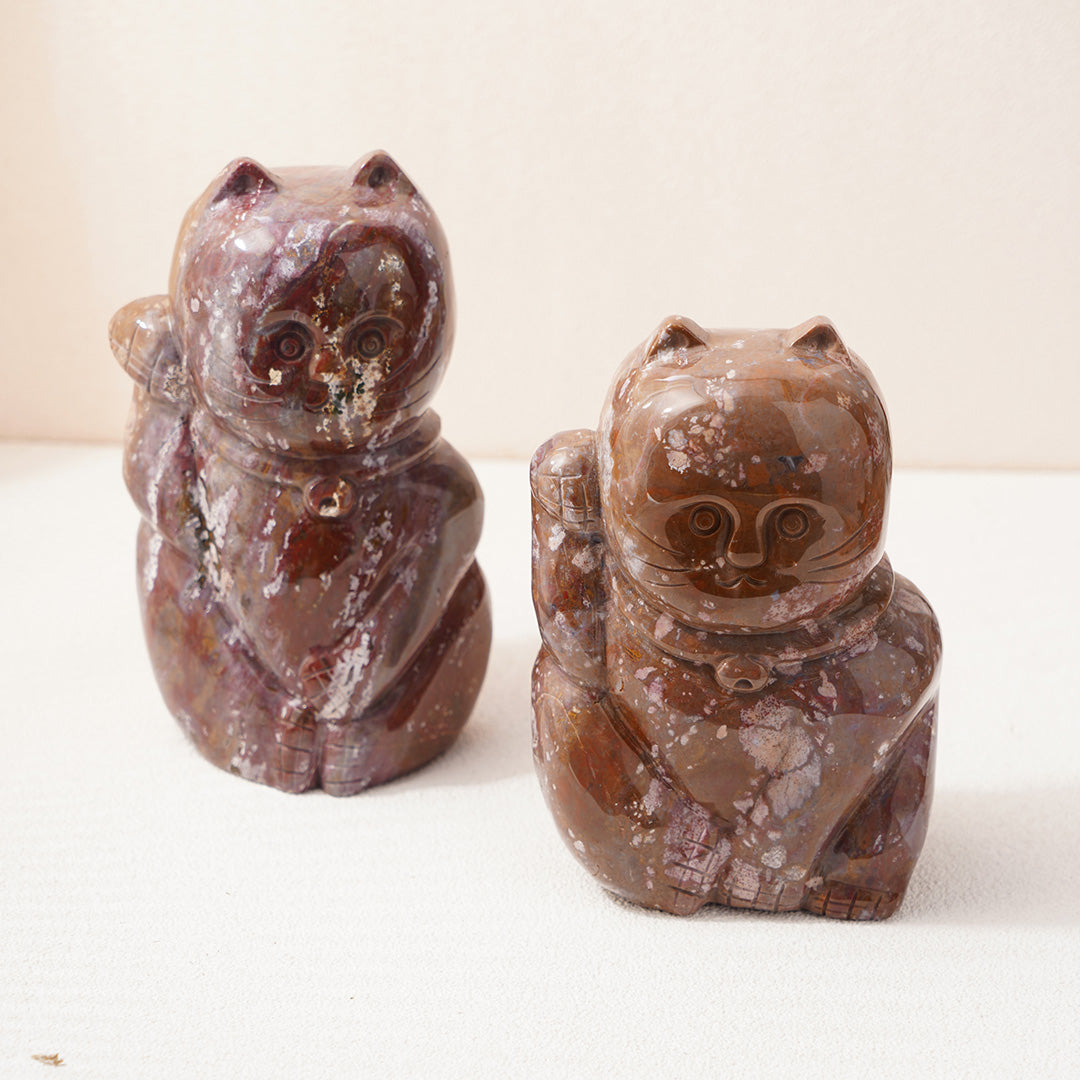 Fortune Cat Ocean Jasper