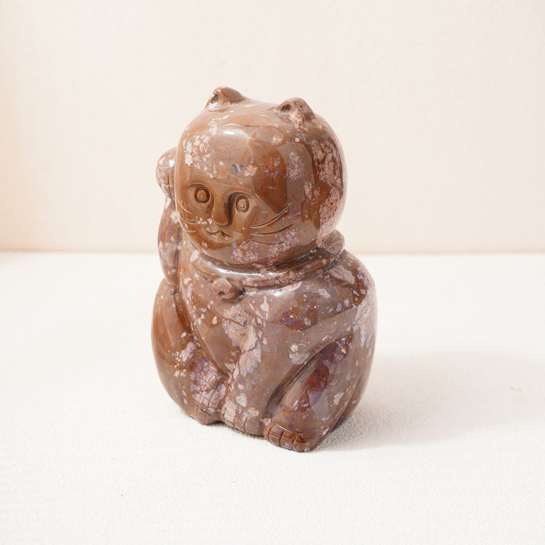 Fortune Cat Ocean Jasper