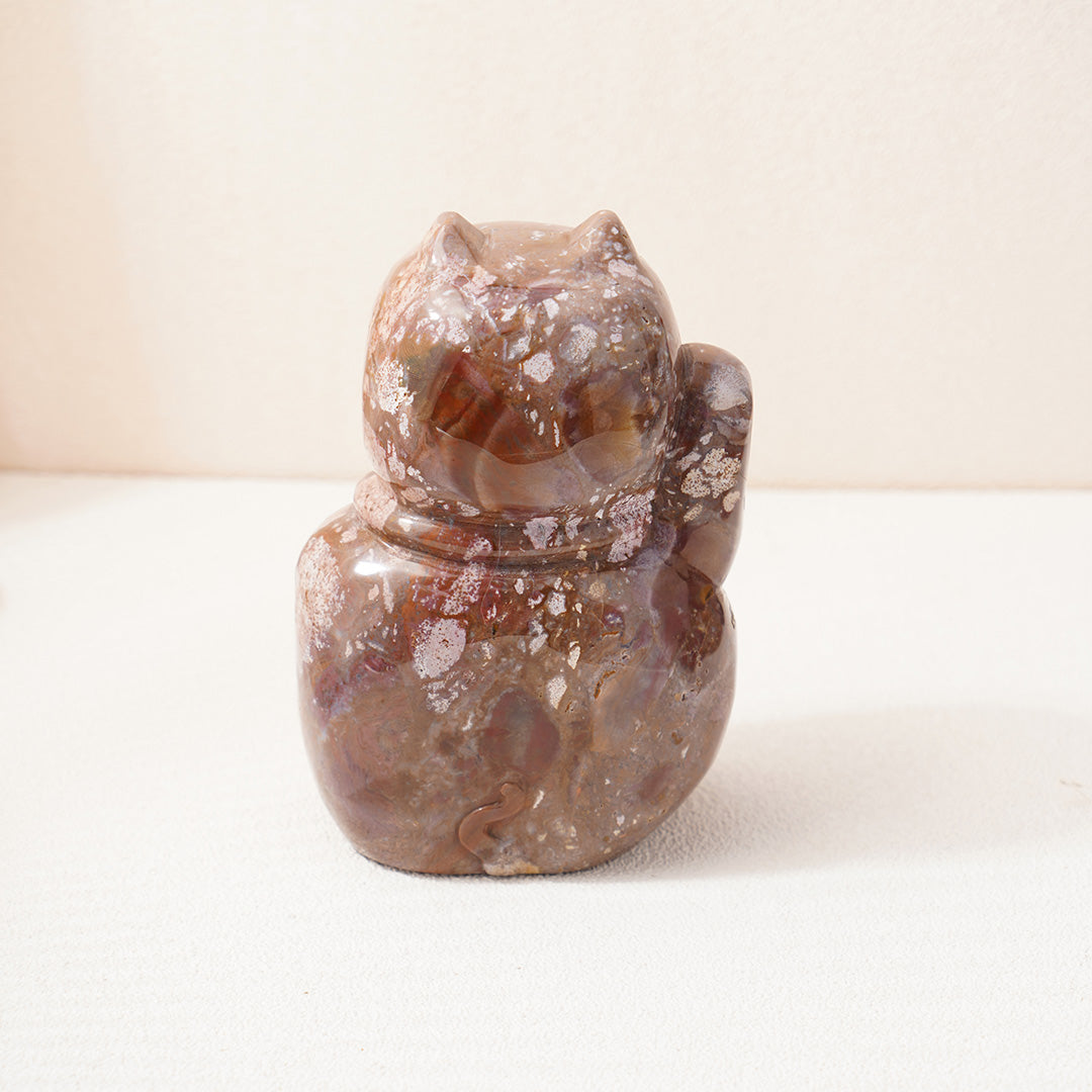 Fortune Cat Ocean Jasper