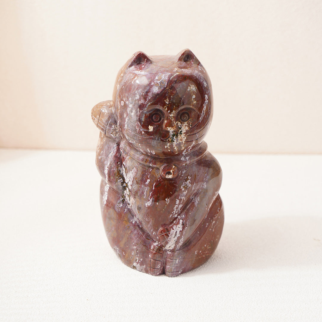 Fortune Cat Ocean Jasper