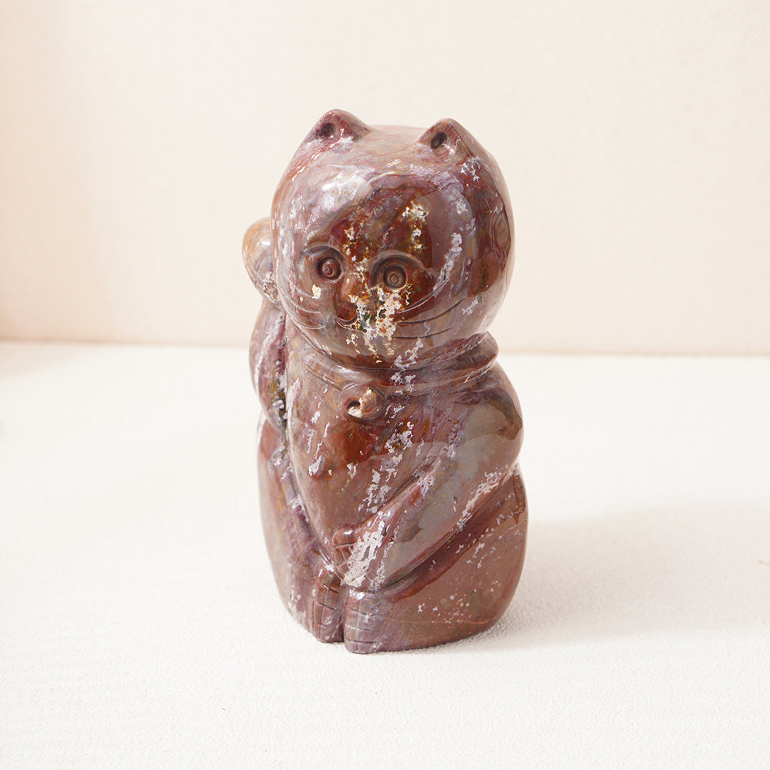 Fortune Cat Ocean Jasper