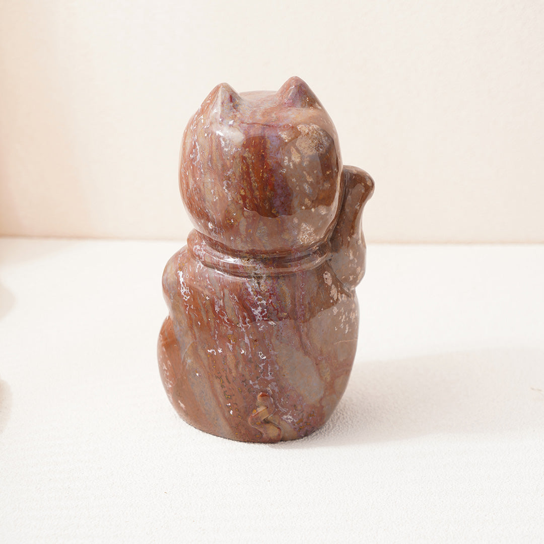 Fortune Cat Ocean Jasper